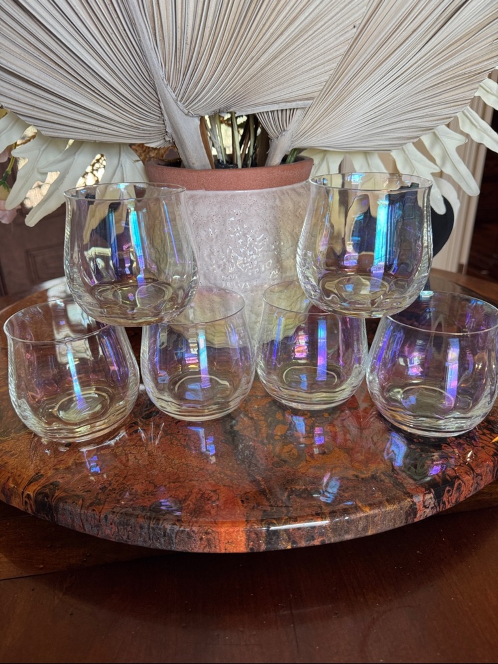 New York City Ballet (6) Iridescent Stemless Wine Glasses